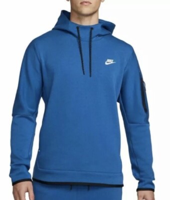 Nike Hoodie Men's L Sportswear Tech Fleece Pullover Sweatshirt Blue  195245452704 | eBay