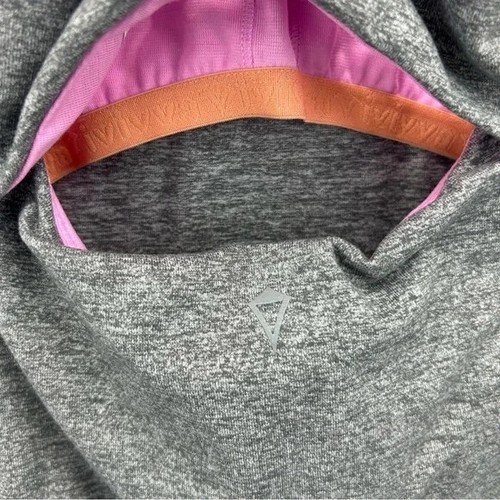 Ivivva (lululemon) Gray Tank Top with Pink Straps - Picture 3 of 4