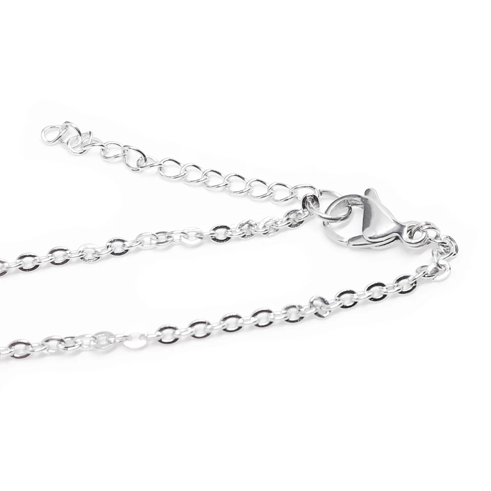 Collana LUNA Argento con catena Acciaio inox e ciondolo 3D Portafortuna da Donna - Immagine 4 di 4