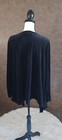Vintage Saybury Black Smocked Velour Long Sleeve Cardigan Size 1X  — photo 8