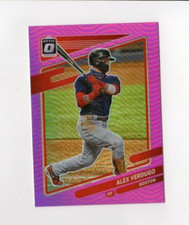 2021 Panini Donruss Optic Alex Verdugo #108 Pink Prizm Boston Red Sox