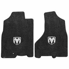 2009-2011 Dodge Ram 1500 Truck Extended Cab Dark Slate Floor Mats - Horns Logo 2009-2011 Dodge Ram 1500 Truck Extended Cab Dark Slate Floor Mats - Horns Logo