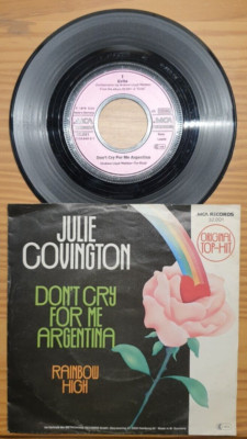 Julie Covington   Don't Cry For Me Argentina - Single - 1977