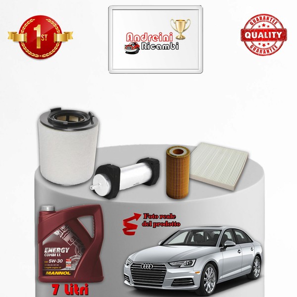 Set Service 4 Filter Und ÖL Audi A4 8W 3.0 Tdi 160KW 218CV Von 2015->-image
