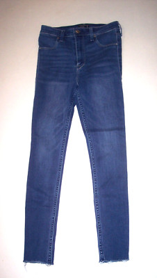 Abercrombie Fitch Jeans Women 2/26 Blue Simone Hi Rise Jean Legging Stretch A2