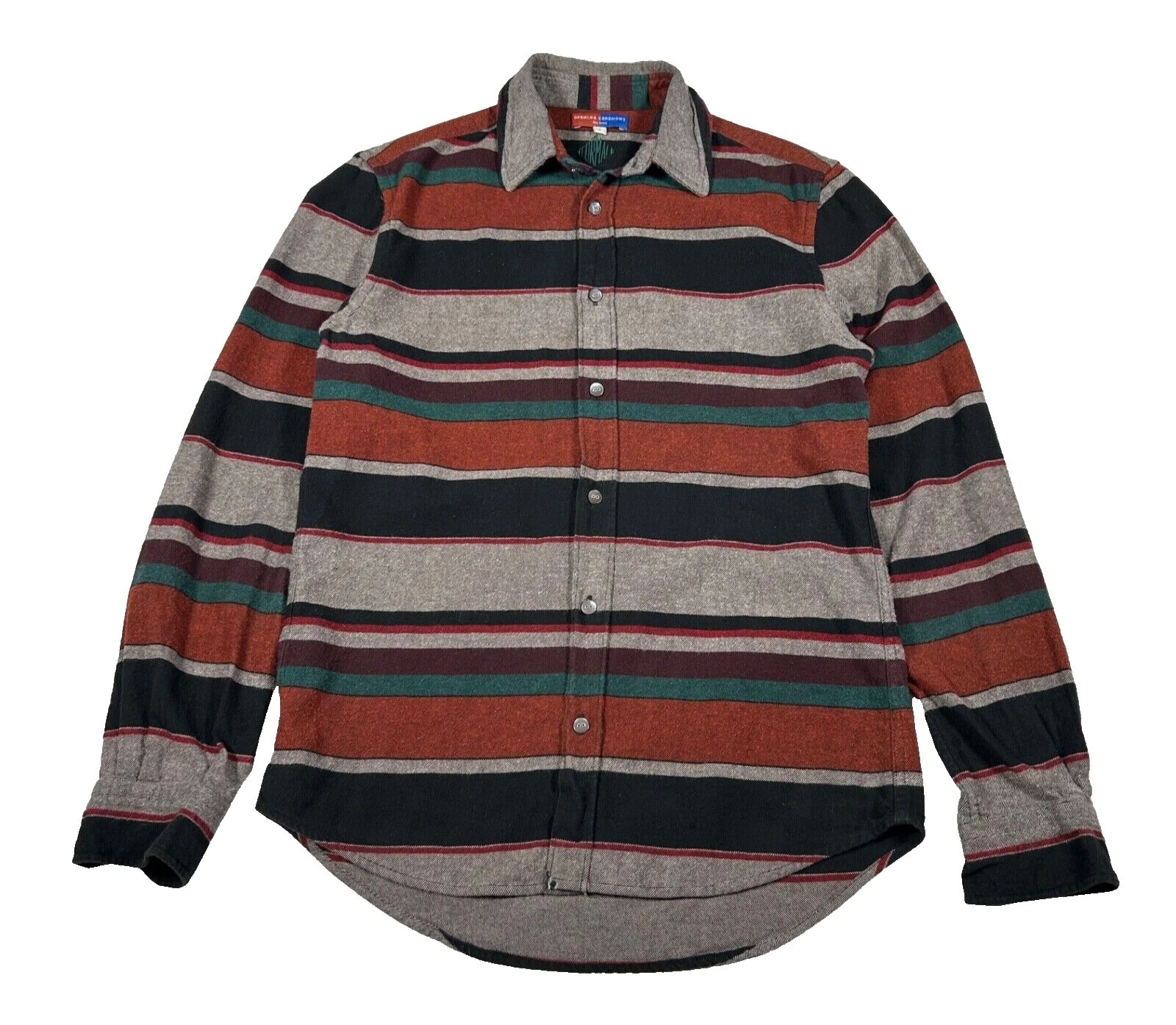 Opening Ceremony Long Sleeve Casual Button-Down Shirts for Men