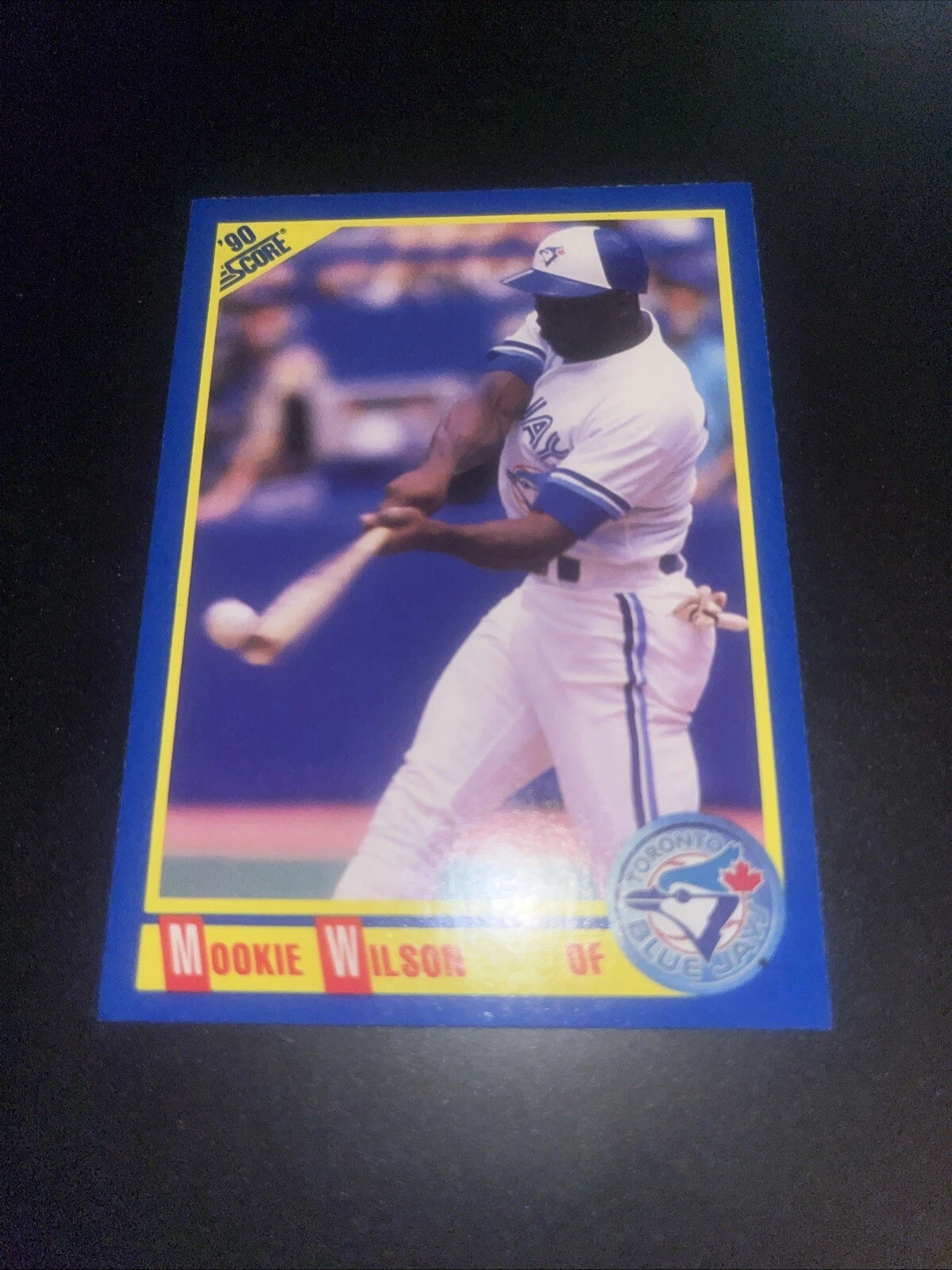 1990 Score #448 Mookie Wilson Toronto Blue Jays