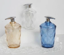 Creative Bath Acrylic "Glass Block" Lotion / Soap Dispenser & Soap Dish Set 