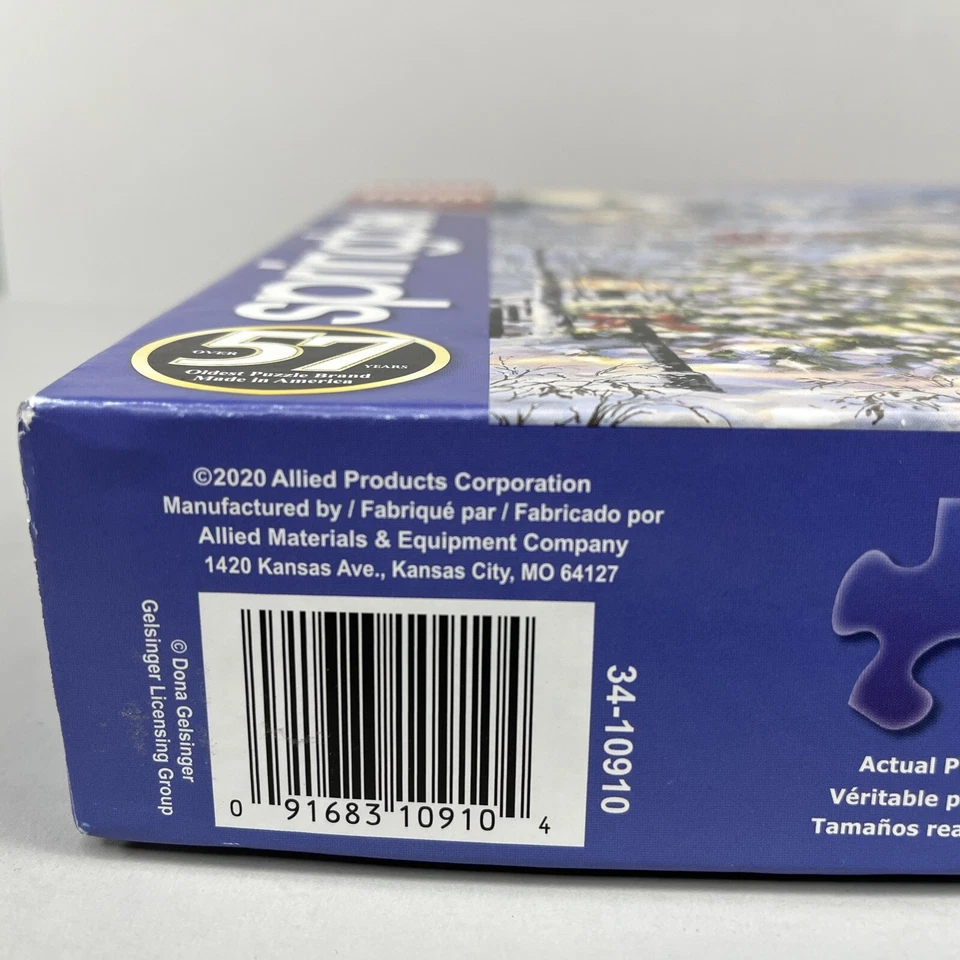 Springbok Xmas puzzle 1000 pieces Snow capped Houses During Christmas New Sealed - Image 2 of 4