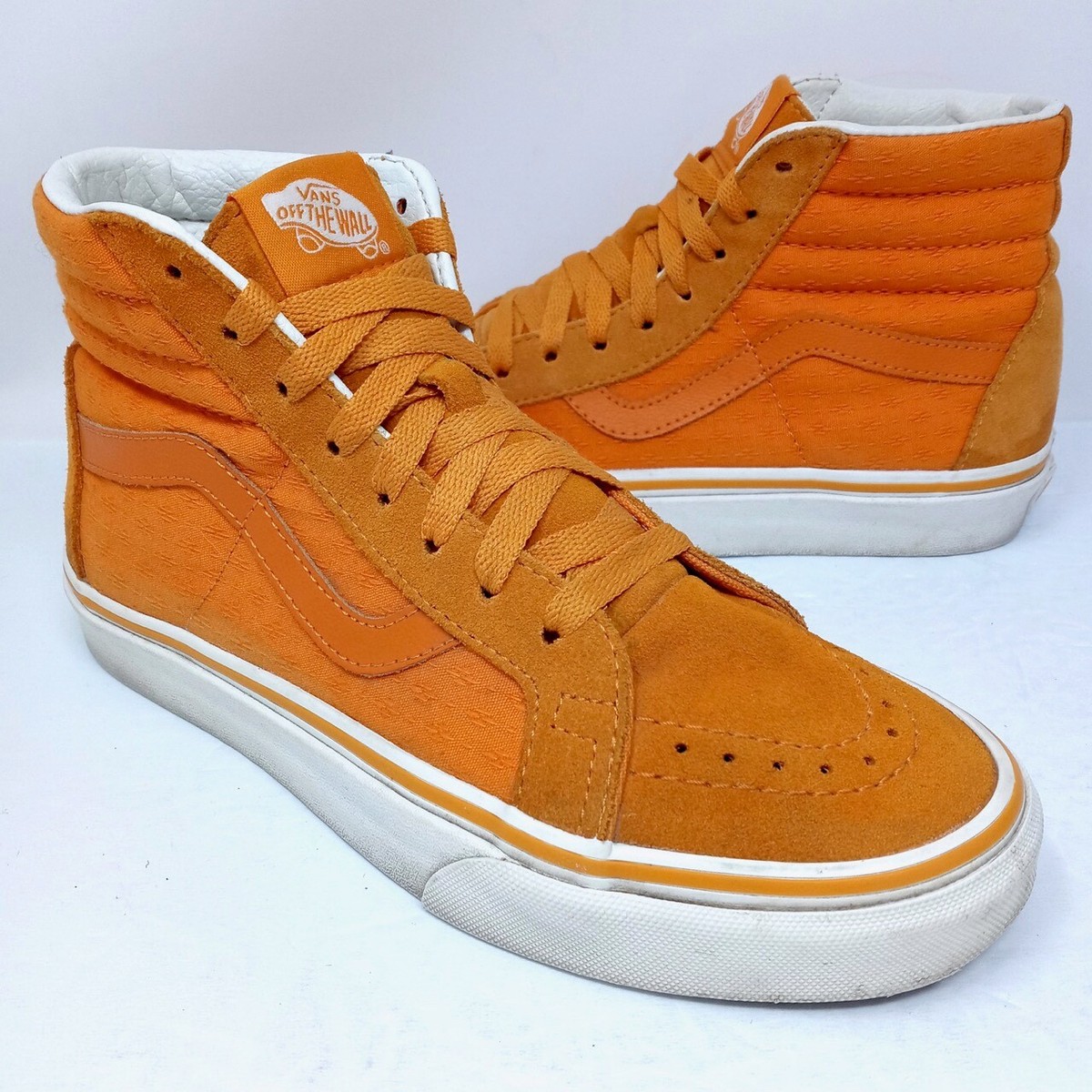 orange high top vans