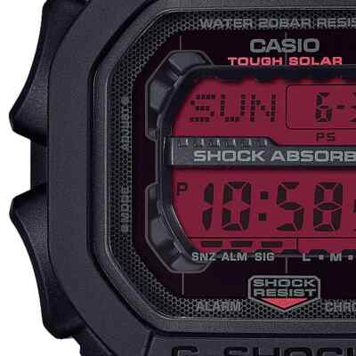 CASIO G-SHOCK GX-56BBR-1JF BLACK AND BOLD RED Dial Square Gift Men