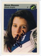 1993 Classic Hockey Prospects Manon Rheaume Autographed Card in Black NM-MT