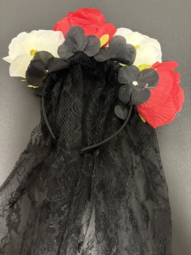 Party King La Novia Day of the Dead Bride Dress Halloween Costume Girls Large - Picture 5 of 18