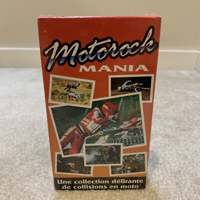 1989 Motorock Mania VHS Tape Delirious Motorbike Collision Collection French