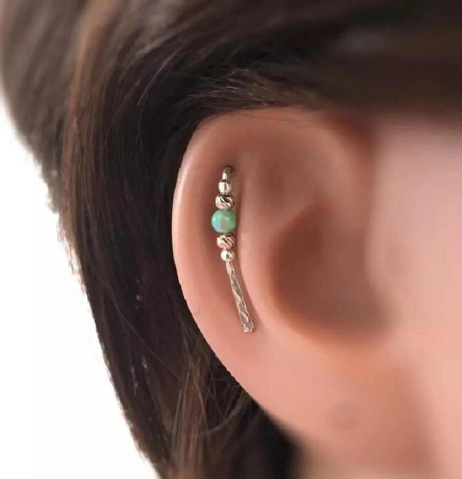 Turquoise ear hotsell climber earrings
