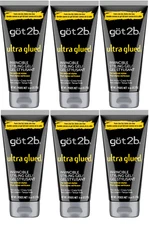 Got2b Ultra Glued Invincible Styling Hair Gel, 6 oz (Pack of 6) Free Shipping