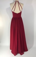 Red Bridesmaid Dress Full Length Sleeveless JJs House Size 2