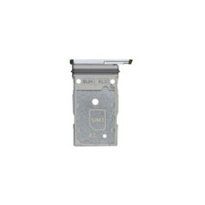 SIM Card Tray Dual for Samsung Galaxy S22 Ultra Silver Cell Phone Repair Part