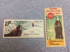 Vintage 1947, 1960 Coca Cola Ink Blotters Lot...