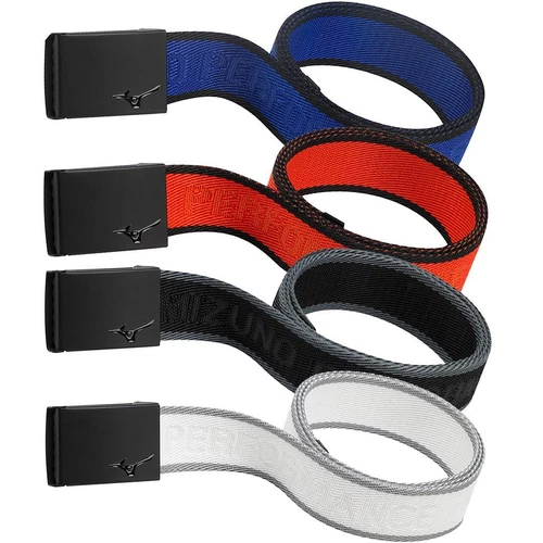 MIZUNO MENS GOLF BELT METAL LOGO FUNKY GOLF WEBBING BELT - ONE SIZE 50% OFF