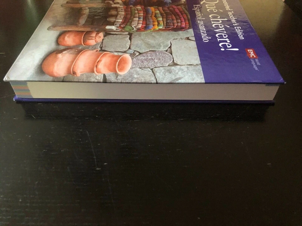 QUÉ CHÉVERE! Español Avanzado ~ EMC ~ Hardcover Teacher Edition NEW - Image 4 of 4