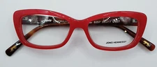 JONO HENNESSY Australia Womens 8257 / 927 Red Cat Eye Eyeglasses Frames 50/17