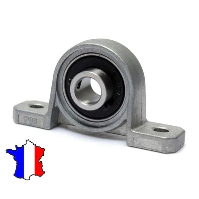 KP08 palier à semelle axe 8 mm - roulements à billes à bride
