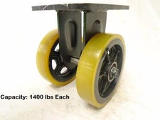 6" Forged Kingpinless ERGO Maintenance Free Rigid Caster Precision Sealed Brg