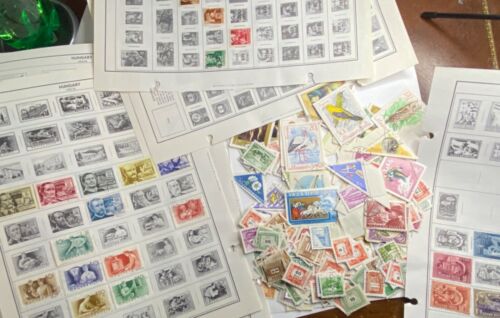Vintage Stamps - HUGE LOT - HUNGARY Many MNH, Some USED - Light Hinged Pages - Picture 1 of 24