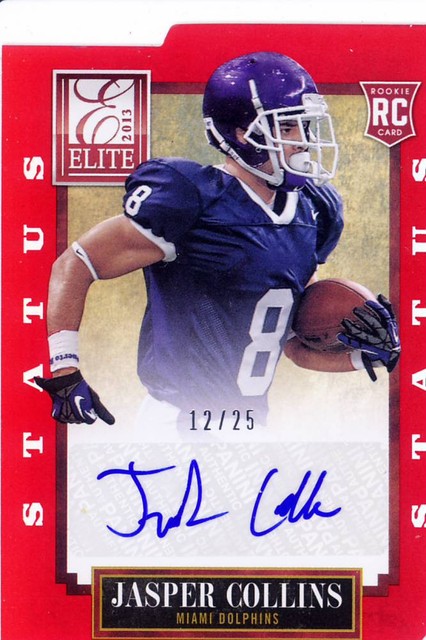 jasper collins rookie rc draft auto autograph mount union elite college d/c #/25