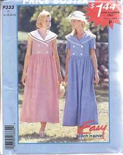 8619 Vintage UNCUT McCalls Pattern Misses Dress SEWING Spring Summer Match 8618