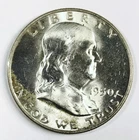 *1950 D FRANKLIN SILVER HALF DOLLAR* *GEM BU++* NR #C1760