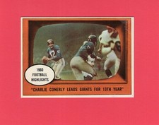 1961 Topps Football (#5-196) - Pick A Card, VG-NRMT condition