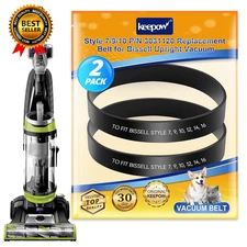 Style 7/9/10 P/N 3031120 Replacement Belt for Bissell Vacuum, 2 Pack