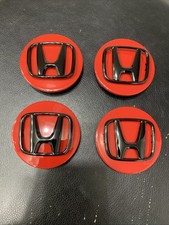 H0nda Wheel Center Cap Oem Red And Black Logo Set Of 4pcs 44742