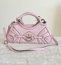 NWT Juicy Couture Her Majesty Satchel Chiffon Pink Y2K Crossbody Bag Crown Logo