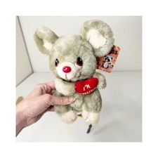 Vintage 1979 Russ Luv Pets Melvin Mouse Plush Stuffed Toy Valentine w/Tag