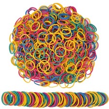Rubber Bands Small Mini Elastic Band Yellow Blue Green Red 1300pcs Rubber Ban...