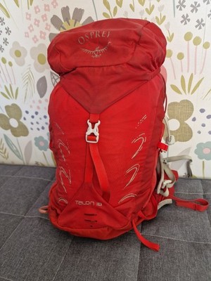 Osprey Talon 18 rot Rucksack Backpack Wandern Camping Radfahren Reisetasche