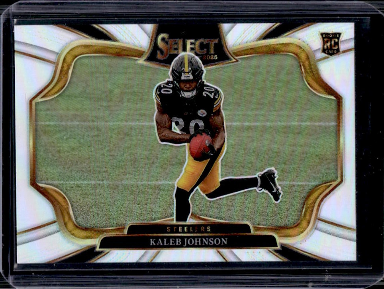 2025 Panini Select Kaleb Johnson Field Level RC Silver Prizm #452 Steelers