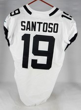 2021 Jacksonville Jaguars Cairo Santoso #19 Game Issued White Jersey 46 957