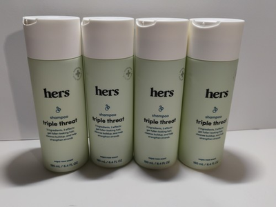 #ad Hers Thickening Shampoo Triple Threat Napa Rose Scent 6.4oz Pack of 4 New $17.95