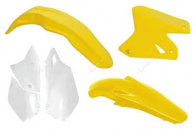 Kunststoff-Kit Racetech Originalfarbe gelb für SUZUKI DR-Z 400 E 2000-08