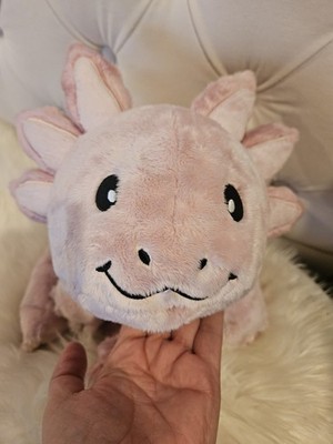 Warmies weighted Axolotl  medium pink stuffie