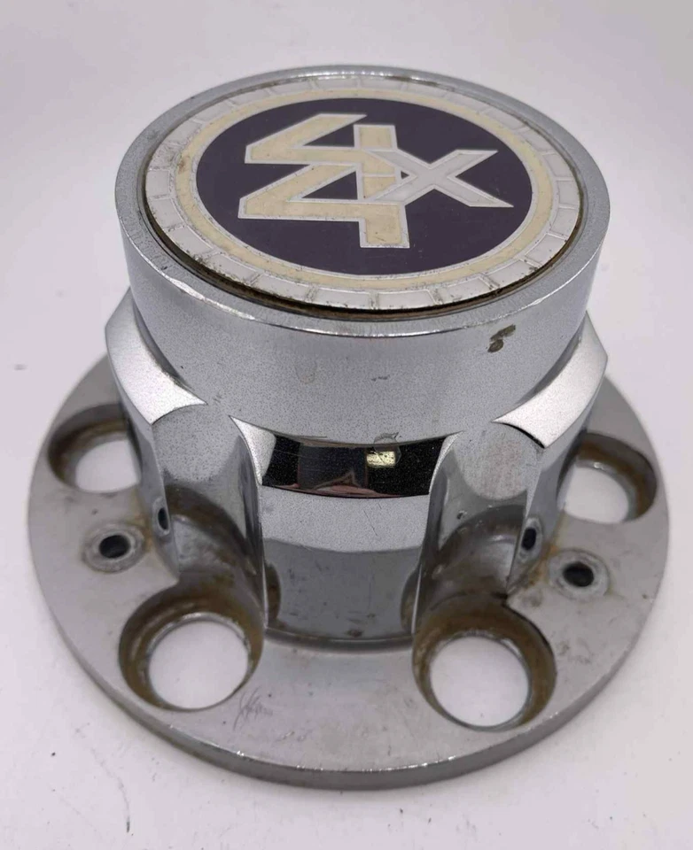 Set 4 1973-1991 Chevy Blazer K5 4X4 OEM 6 Lug Rally Wheel Center Caps - Image 4 of 4