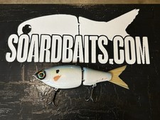 SOARDBAITS custom 7” RESIN glide bait- SB SHAD 2.5oz Slow Sink Great Action !!!!