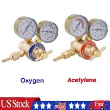 Brass Oxygen  Acetylene Regulators Set for Welding Fit Victor Gas Torch Cutting