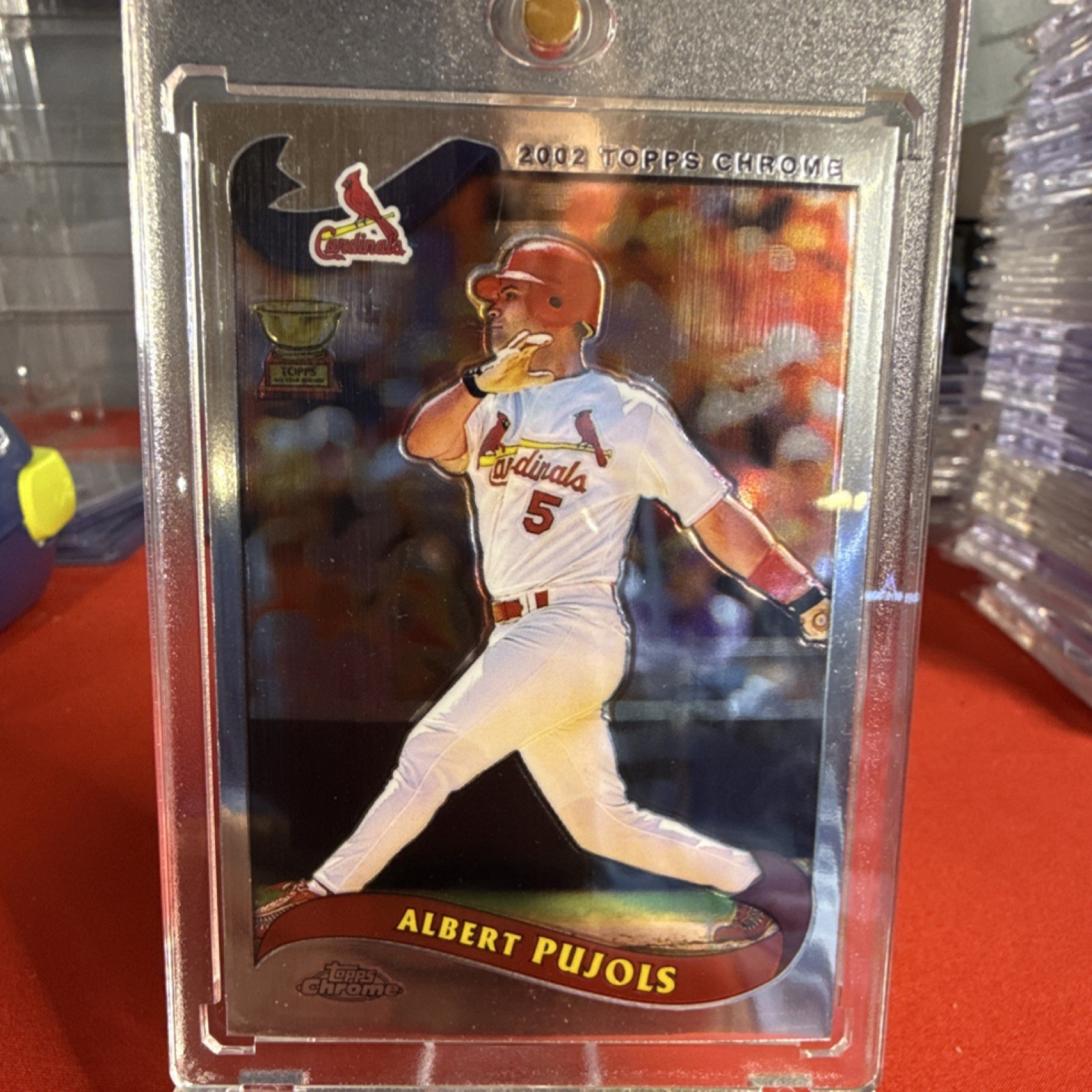 Topps 2002 Chrome Albert Pujols #160 St. Louis Cardinals Baseball Card