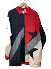 NIKE Nylon Jacket L Nylon RED