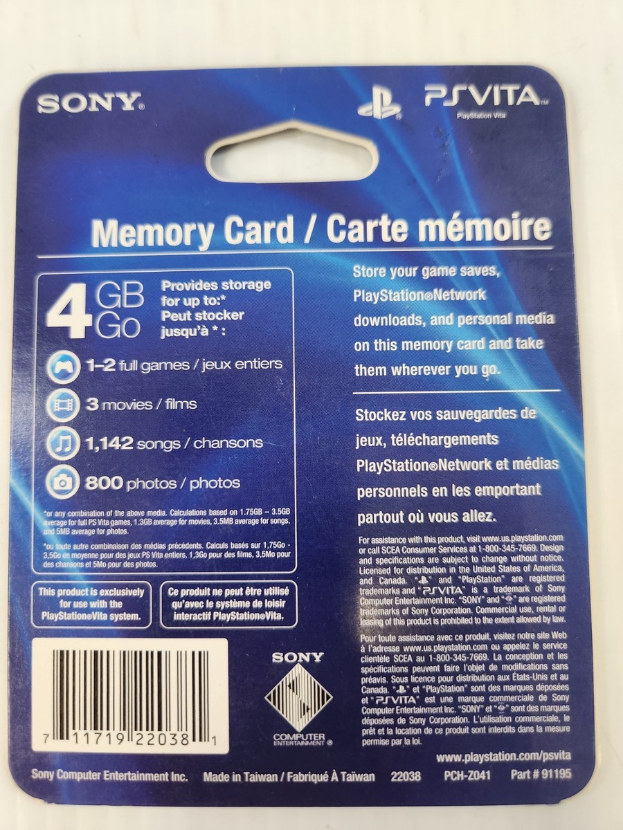 Sony PlayStation PS Vita 4gb 4 GB Memory Card for sale